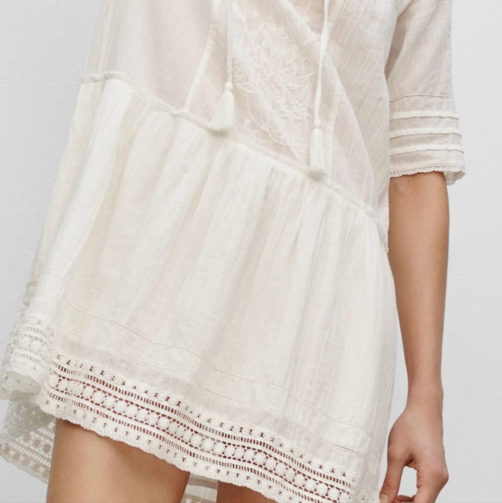 Azue Skies boho cotton dress